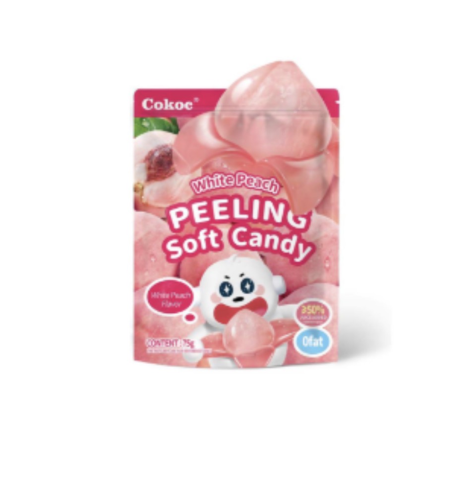 COKOC Peeling Soft Candy White Peach Flavor 75g | COKOC 可剥软糖 白桃味 75g