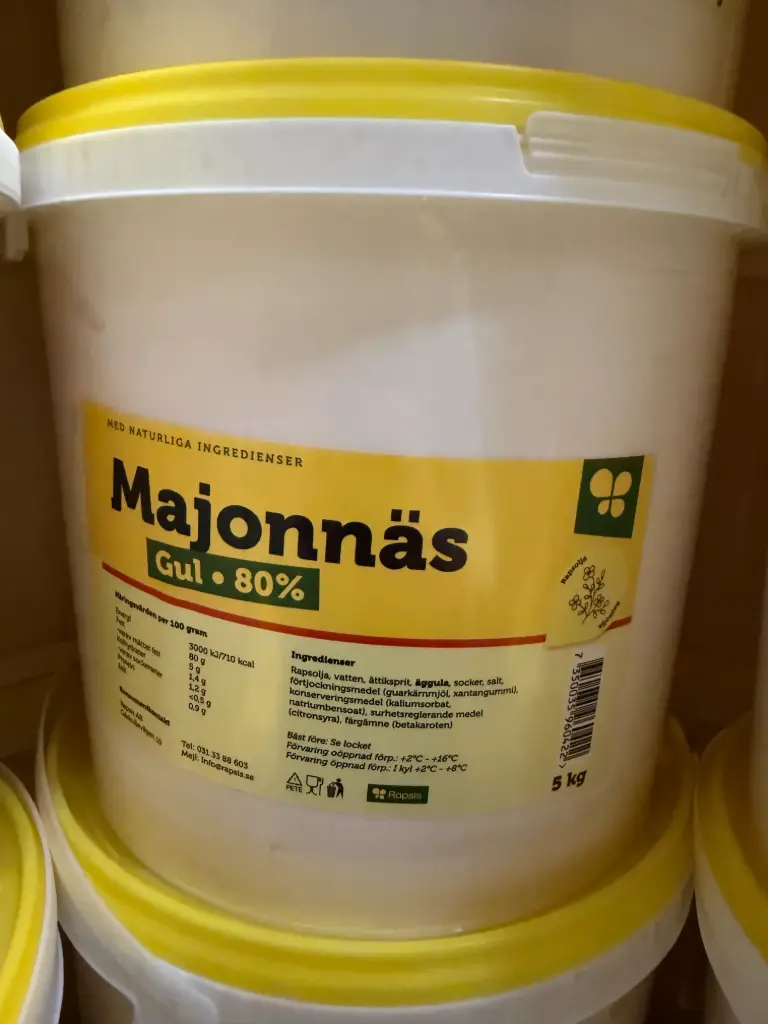 Rapsis Gul Mayonnaise (Yellow) 5KG | Rapsis Glu 蛋黄酱 (黄色) 5KG/桶 