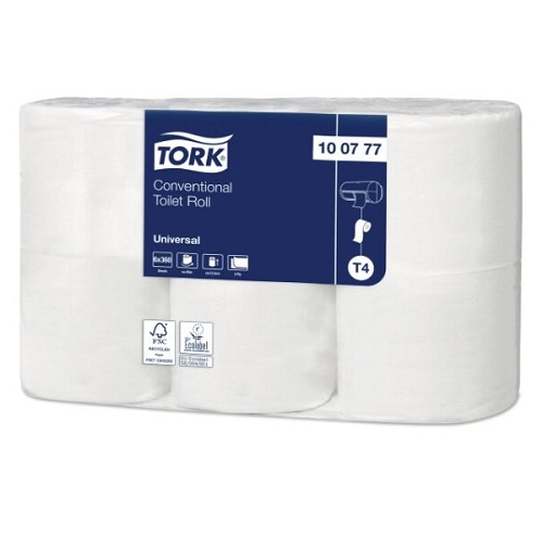 TORK Toilet paper 306sheets/roll White 2ply 42rolls/unit | 厕所纸 306张/卷 2层 白色 42卷/大包