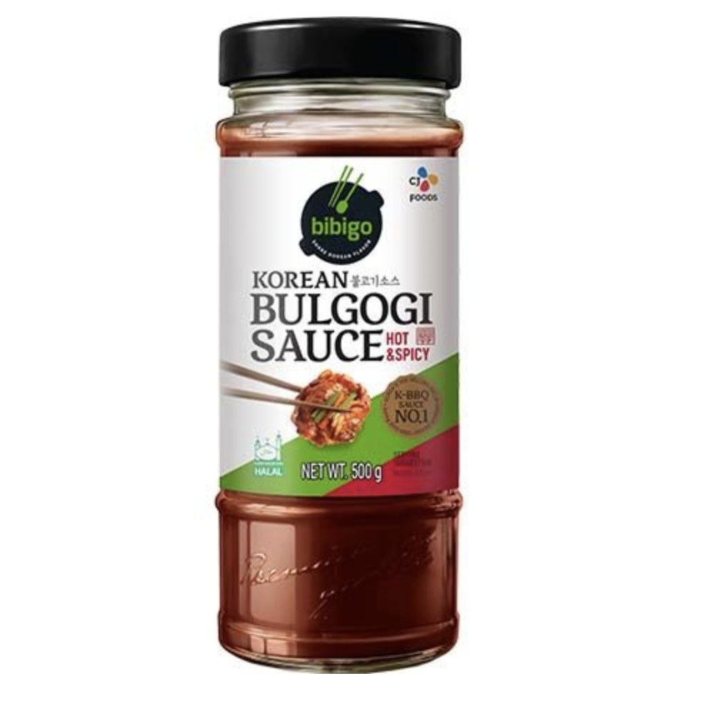 BIBIGO Korean Bulgogi Sauce Hot Spicy Flavor 500g | BIBIGO 韩式烤牛肉酱 香辣味 500g