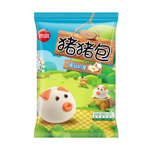 SYNEAR Custard Bun Piggy Style 300g | 思念 猪猪包 300g