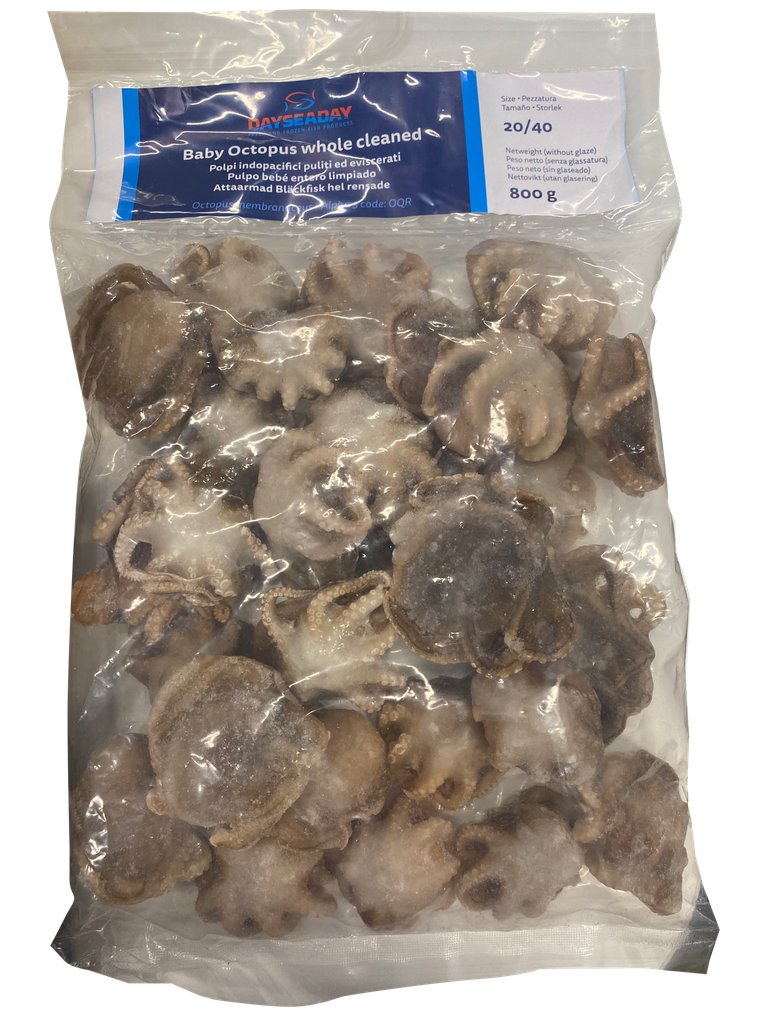 Dayseaday 20/40 章鱼仔 净重 800g | Dayseaday Baby Octopus 20/40 Net 800g