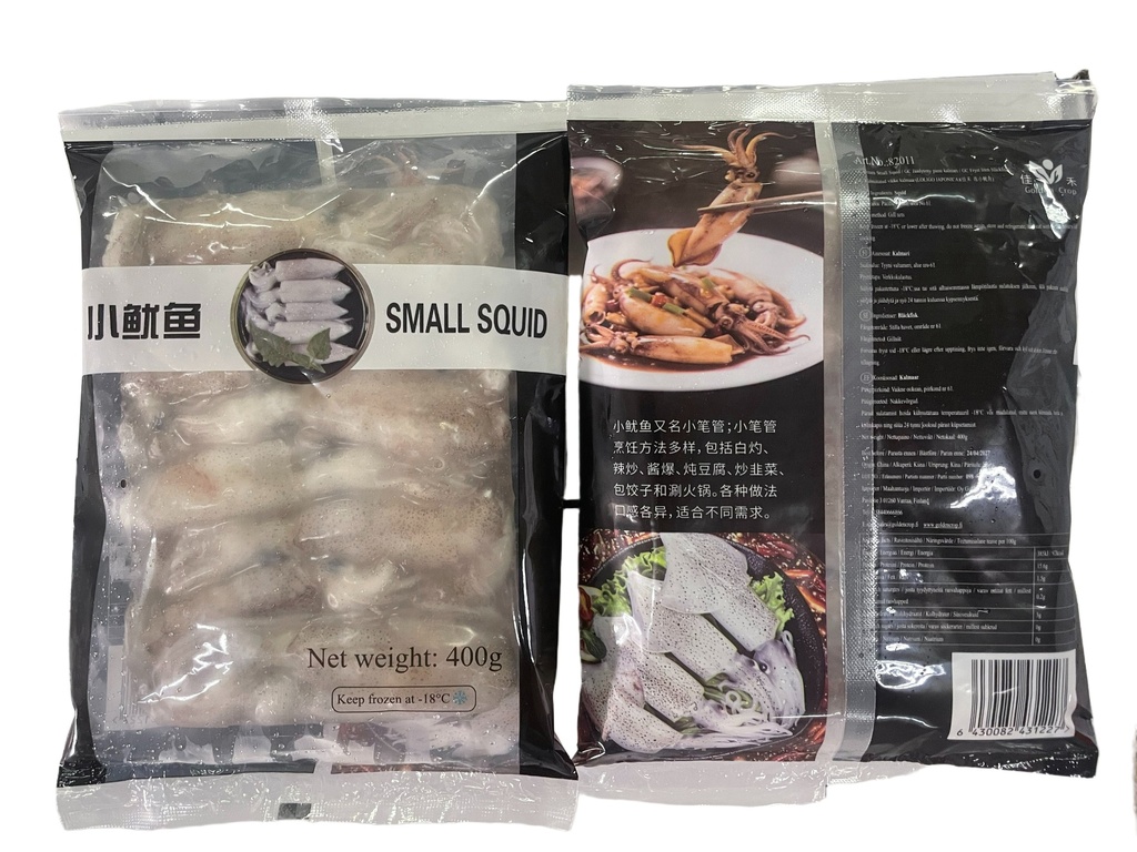 Pakastetut pienet mustekalat 400g | GC 冷冻小鱿鱼 400g