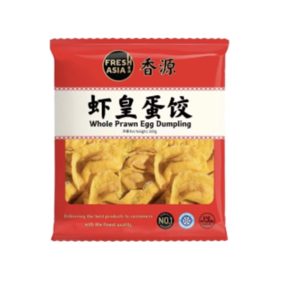 Munakuoriset dumplings (katkarapu) 500g | 香源 虾皇蛋饺 500g