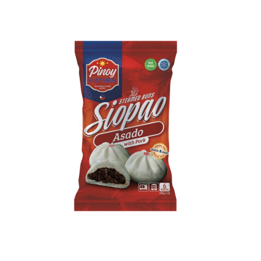 PINOY KITCHEN Steamed Buns Siopao Asado Pork 300g | PINOY KITCHEN 菲律宾风味叉烧包  300g