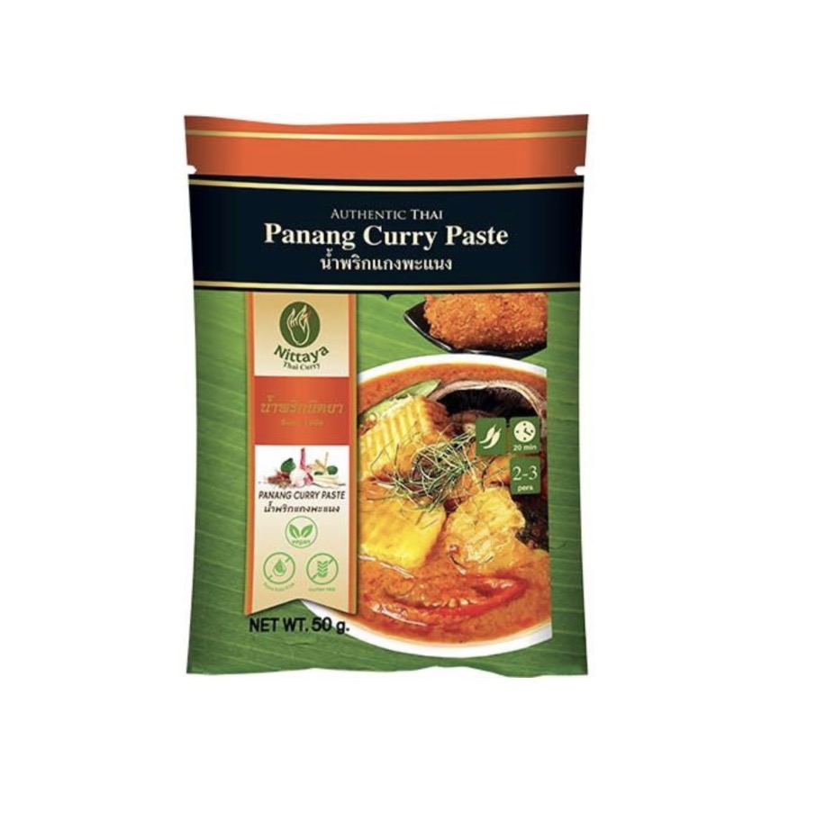 NITTAYA Panang咖喱 素食 50g | NITTAYA Panang Curry Paste Vegan 50g