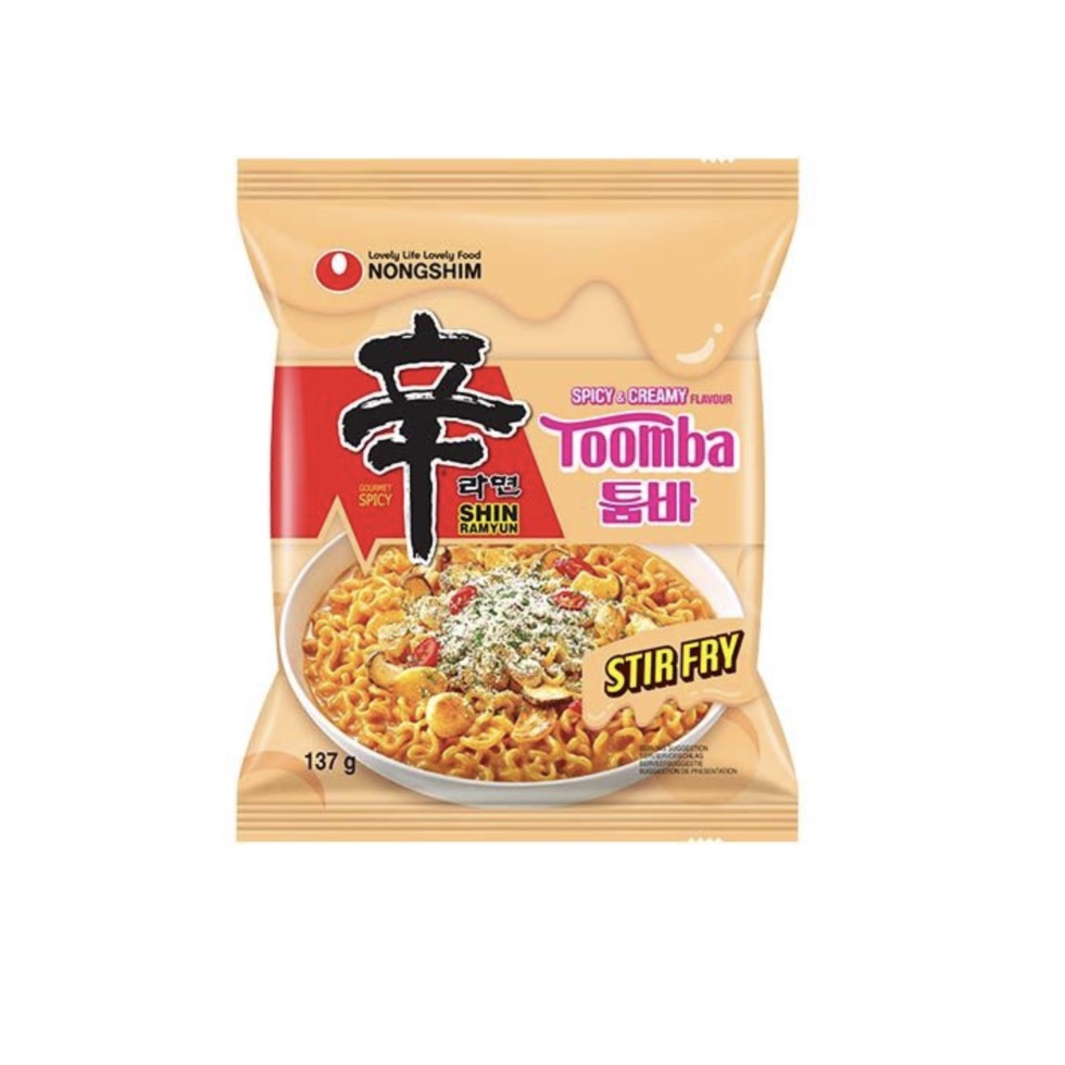 农心 拌面 芝士辣味 137g | NONGSHIM Instant Noodle Shin Ramyun Toomba Spicy Cream Flavor 137g