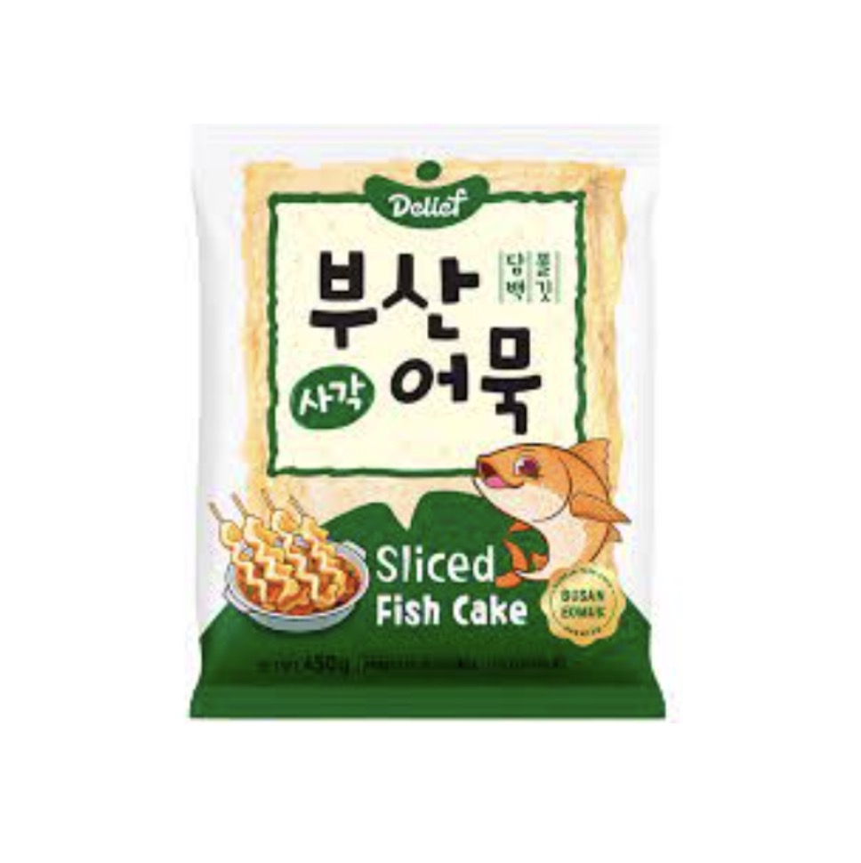 Korealainen kalakakku (neliöviipaleet) 450g | DELIEF 韩式鱼饼 (方形片) 450g