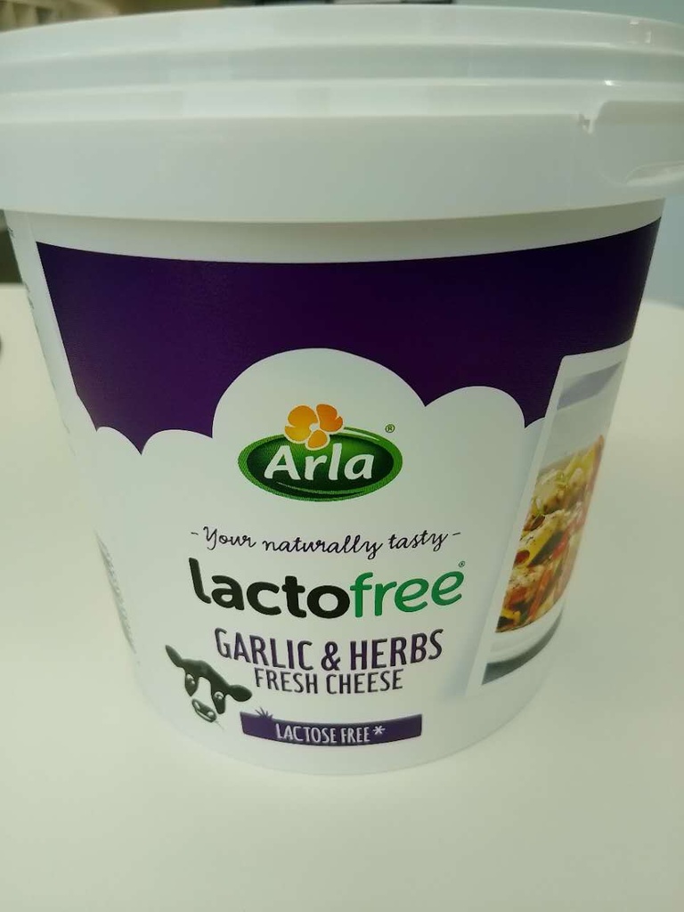 Arla tuorejuusto valkosipulilla ja yrteillä, laktoositon 1.5kg  