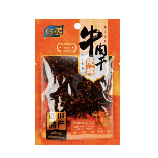与美 牛肉干 烧烤味 50g | YUMEI Beef Jerky BBQ Flavor 50g