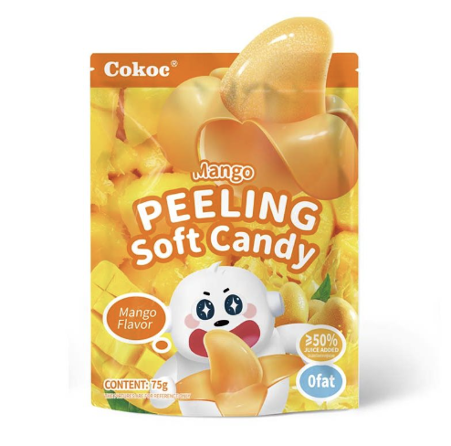 COKOC Peelable Soft Candy Mango Flavor 75g | COKOC 可剥软糖 芒果味 75g