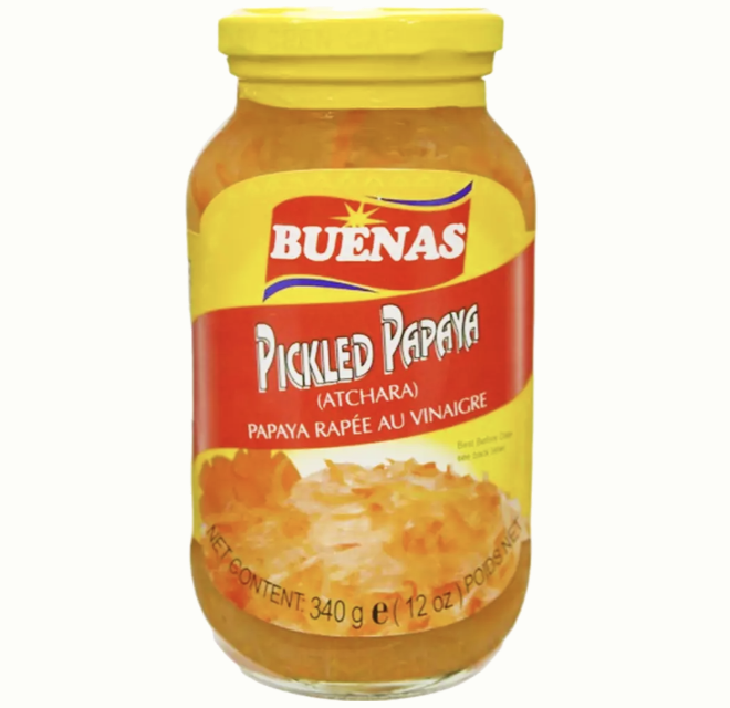 BUENAS Papaya Pickles Atchara 340g | MONIKA 腌青木瓜 340g