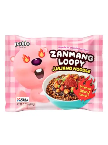 八道 赞萌露比 炸酱面 香辣味 110g | PALDO Zanmang Loopy Instant Jjajiangmen Noodle Spicy Flavor 110g