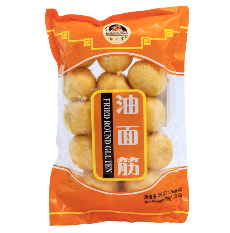 张小宝 冷冻 油面筋 50g | ZXB Fried Round Gluten 50g