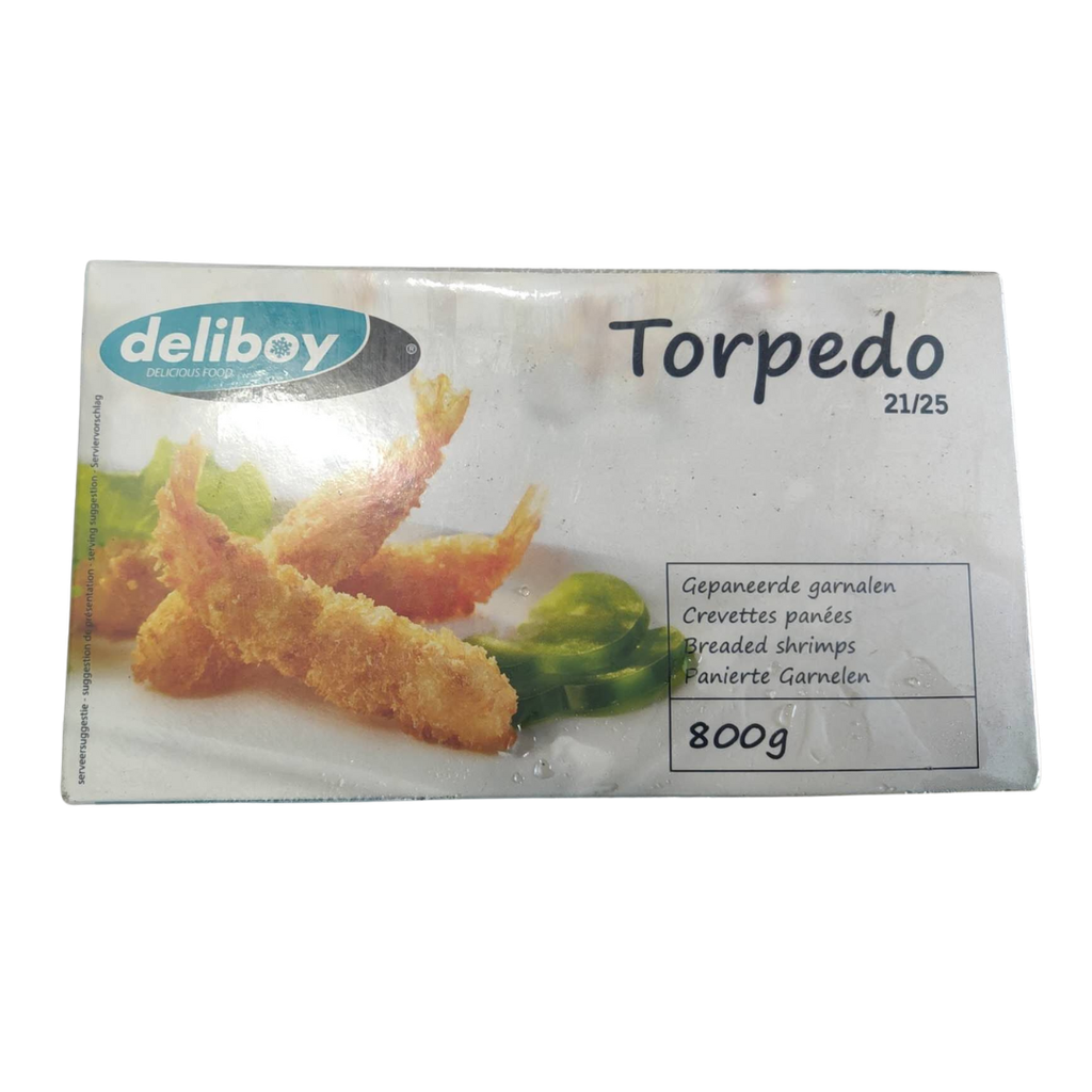 Deliboy Crispy Torpedo Shrimps 21/25 800g | Deliboy 面包糠炸虾 21/25 800g