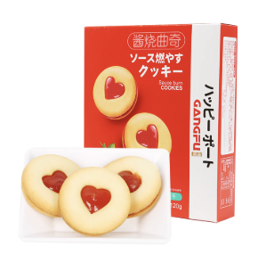 港福 酱烧曲奇 草莓味 120g | GF Cookie Strawberry Flavor 120g