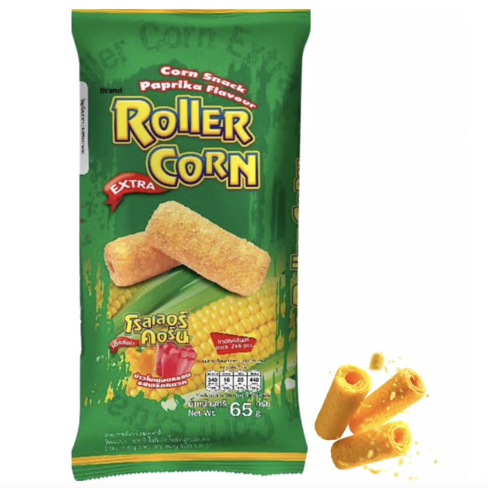 ROLLER CORN 玉米片卷 辣味 65g | ROLLER CORN Corn Chip Paprika Flavor 65g