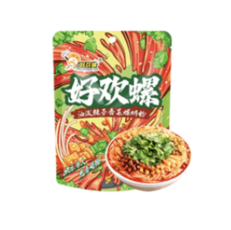 好欢螺 螺蛳粉 油泼辣子香菜味 270g | HHL Instant Noodles Spicy Coriander Flavor 270g