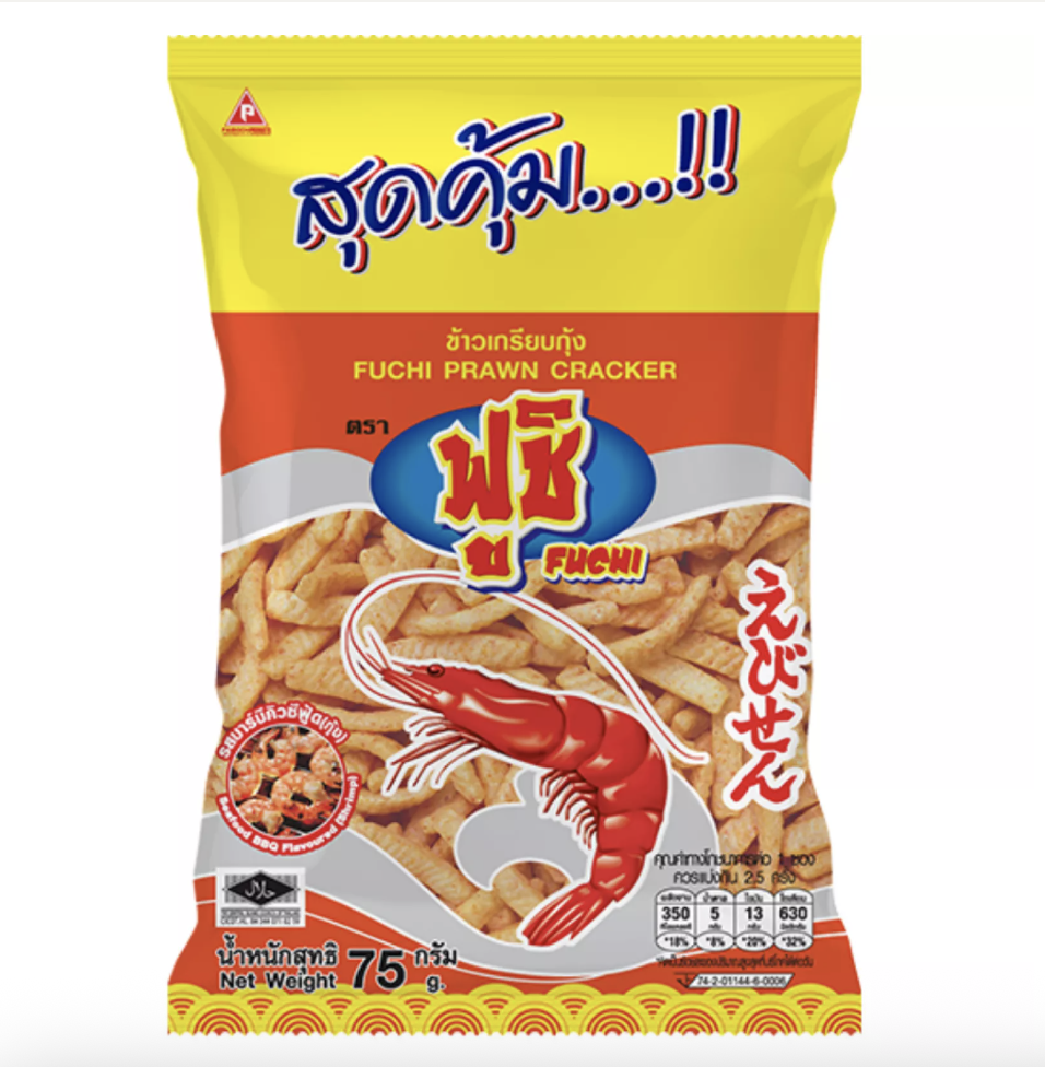 FUCHI BBQ Flavor Crispy Prawn Cracker 75g | FUCHI 脆虾条 烧烤味 75g