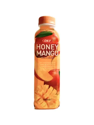 OKF Honey Mango Drink With Aloe 500ml｜OKF 芦荟果汁饮料 蜂蜜芒果味 500ml