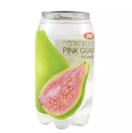 OKF Sparkling Pink Guava Drink 350ml｜OKF 气泡水 番石榴味 350ml