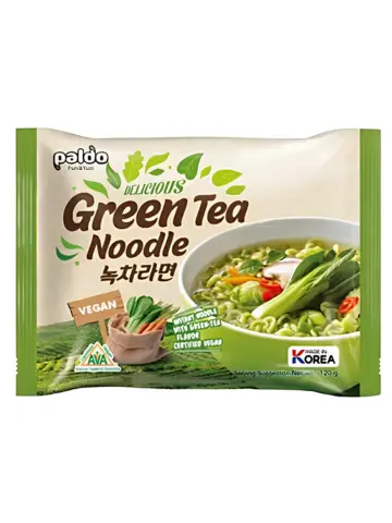 八道 方便面 绿茶味 120g | PALDO Instant Green Tea Noodle 120g