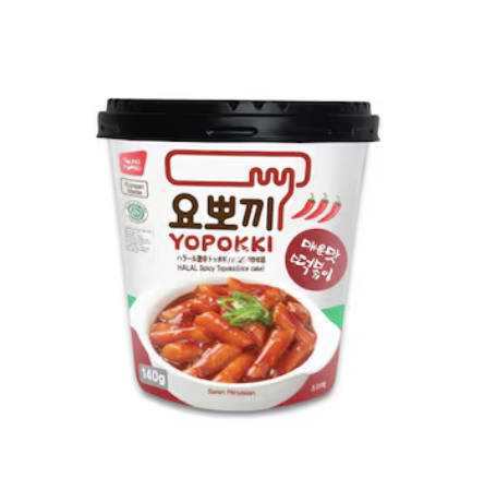 YOPOKKI Topokki Tulisen kermainen tomaattimaku 120g | YOPOKKI 韩式炒年糕 辣奶油番茄酱味 120g