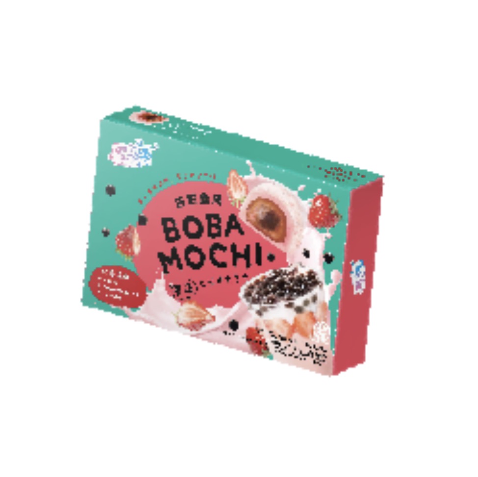 YUKI & LOVE Boba Mochi Mansikan Maku 180 g | 雪の恋 波霸麻薯大福 草莓味 180g