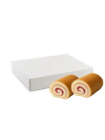 Frozen Mini Creamy Strawberry Swiss Rolls 80pcs/CTN | 冰冻 迷你 草莓奶油 瑞士卷蛋糕 80个/箱