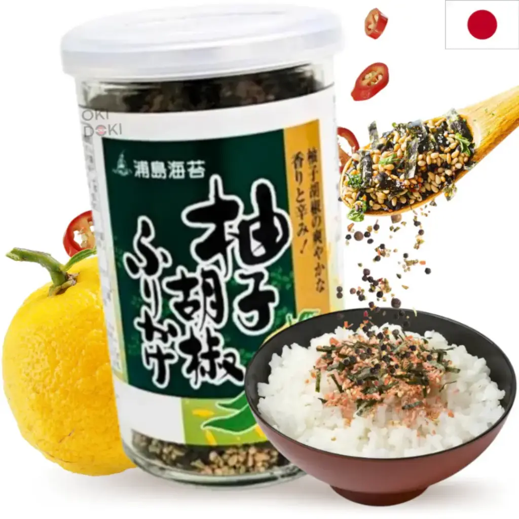 JP NIHONKAISUI Seaweed Furikake Yuzu Pepper Flavor 50g | NIHONKAISUI 海苔拌饭料 柚子胡椒味 50g
