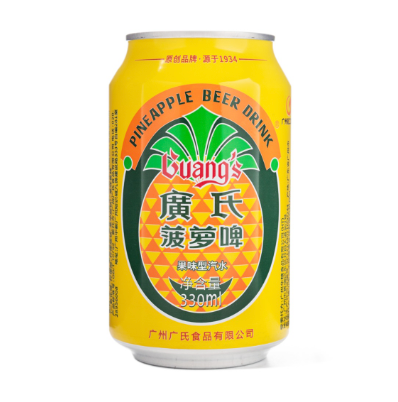 广氏 菠萝啤 果味饮料 330ml | GS Soda Drink Pineapple Flavor 330ml