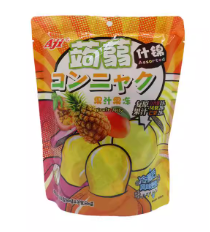 AJI Konjac Jelly  Lychee & Pineapple Flavor 260g | AJI 蒟蒻果汁果冻 荔枝味 & 凤梨味 260g