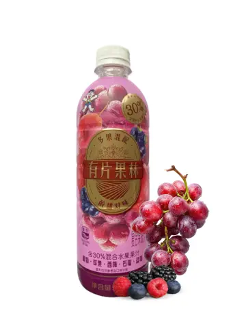旺旺 有片果林果汁饮料 葡萄混合味 500ml | WANT WANT Fruit Vegetable Juice Grape Mixed Flavor 500ml