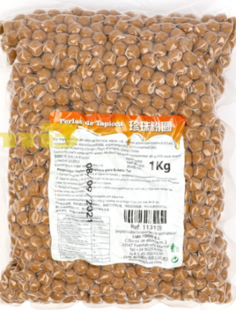 加诺公举 快煮黑珍珠粉圆 1kg | JNGJ Quick-Cook Black Tapioca Pearls 1kg