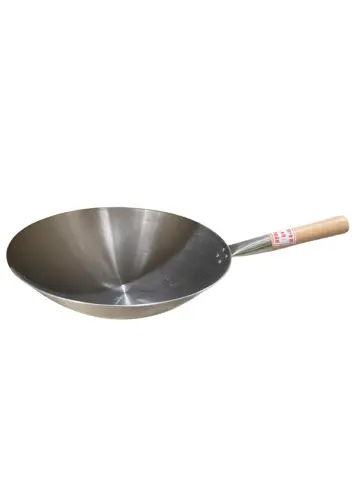 王胖子 木柄炒锅 14寸 36MM | Wang Pangzi Wooden-Handle Wok 36MM