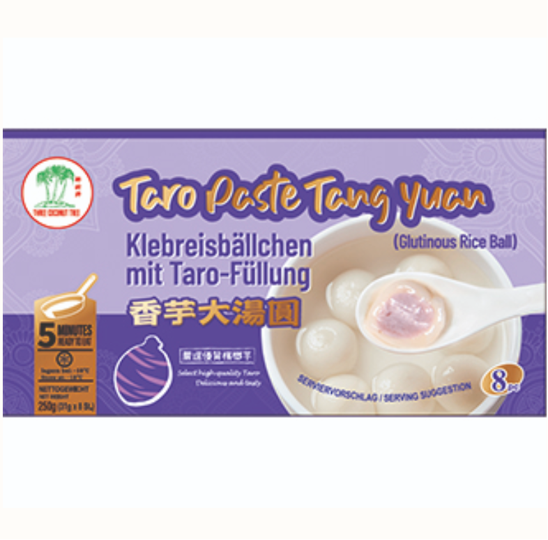 Täytetyt riisipallot (taro maku) 160g | TCT 汤圆 (香芋味) 160g