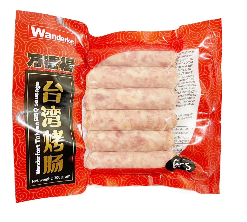 Taiwanilainen BBQ-porsasmakkara 300g | 万德福 台湾烤肠 ( 猪肉 ) 300g