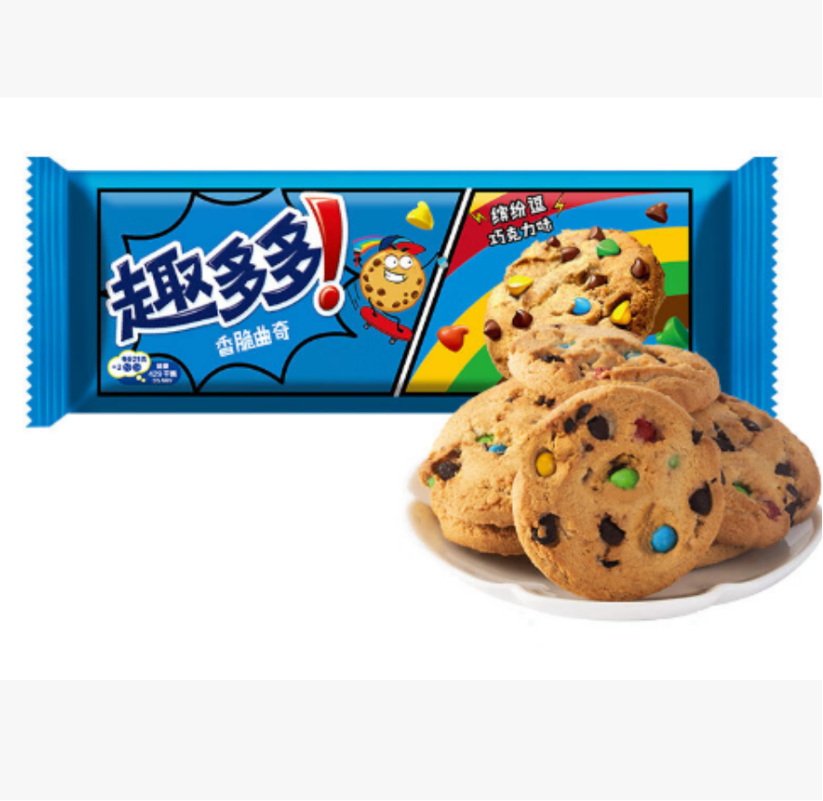 CHIP AHOY Colorful Chocolate Cookies 85g | 趣多多 香酥曲奇 缤纷逗巧克力味 85g