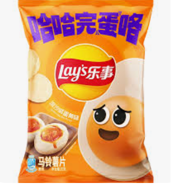 乐事 薯片 咸蛋黄味 70g | LAY'S Potato Chips Salted Egg Flavor 70g