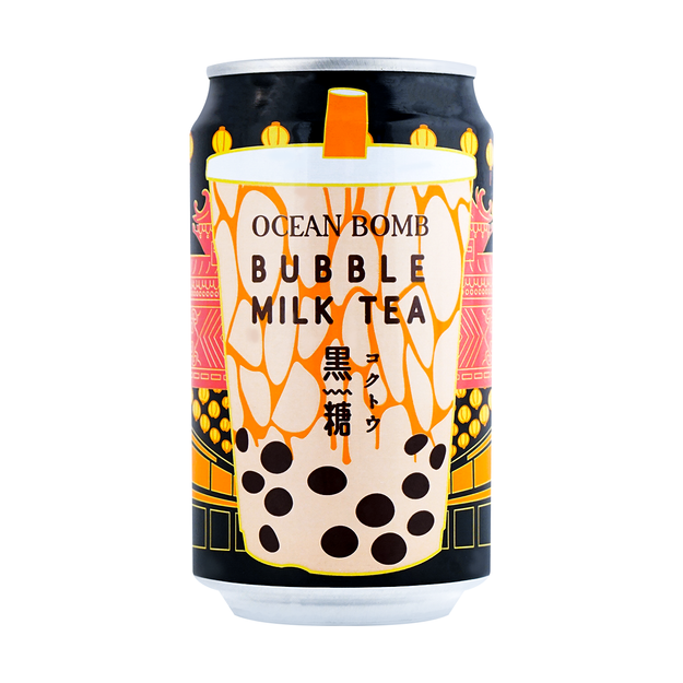 Bubble Milk Tea Black Sugar 315ml | Ocean Bomb 奶茶 黑糖味 315ml