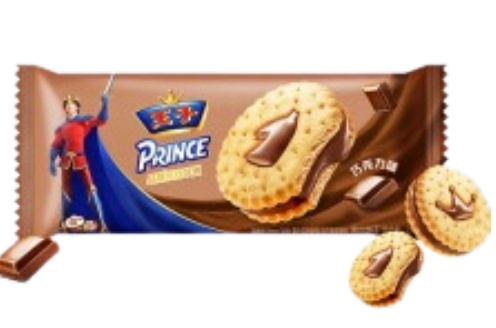 王子 夹心饼干 巧克力味 92g | PRINCE Sandwich Biscuit Chocolate Flavor 92g