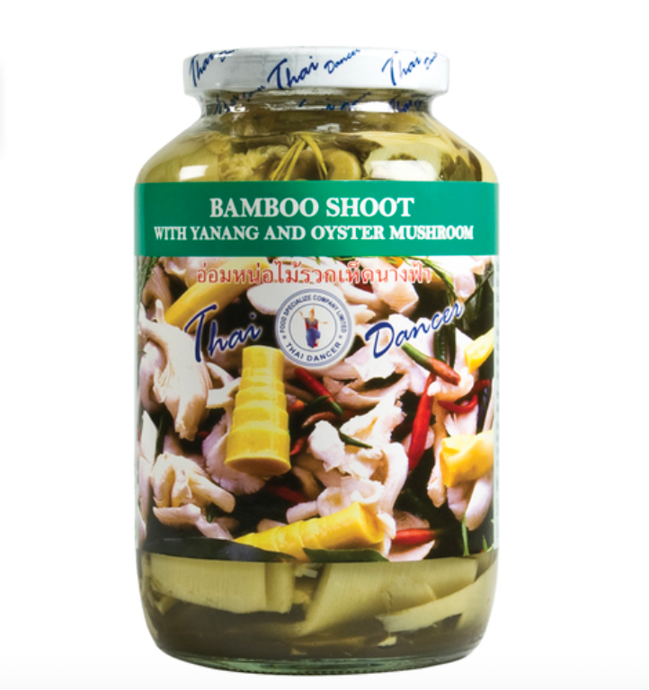 Bambunversot Yanangilla ja osterisienillä 680g | TD 竹笋参露藤平菇 680g