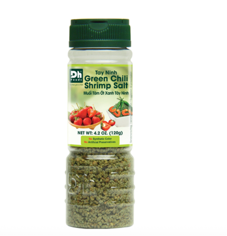 Vihreä chili–katkarapusuuola mausteseos 120g | DH FOOD 绿辣椒虾盐调味料 120g
