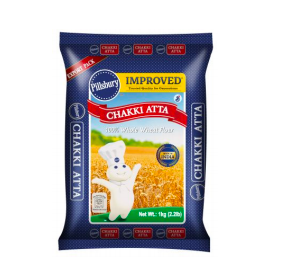 PILLSBURY 传统全麦面粉 1kg | PILLSBURY Chakki Atta 1kg