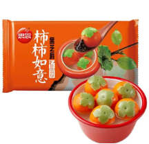 Täytetyt riisipallot, Musta seesami-maku (persimonin muotoinen) 312g | 思念 柿柿如意 黑芝麻汤圆 312g
