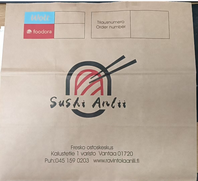 Anlii Only Logo Paper Bag 32*30*18 250pcs/CTN | Anlii 纸外卖袋 长32cm*高30cm*宽18cm 250个/箱