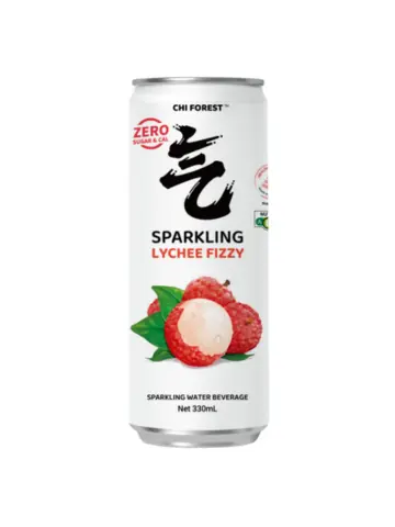 Spartao Only Chi Forest Sparkling Water Lychee Flavour 330ml | 元气森林 0卡0脂 荔枝味 苏打水 330ml 罐装