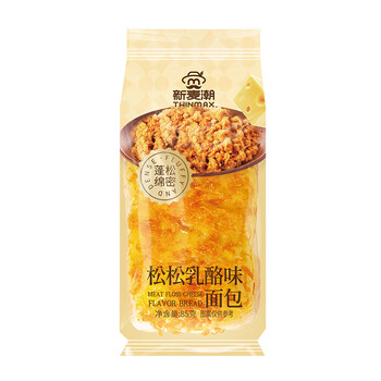 XMC Meat Floss Cheese Flavor Bread 85g | 新麦潮 松松乳酪面包 85g