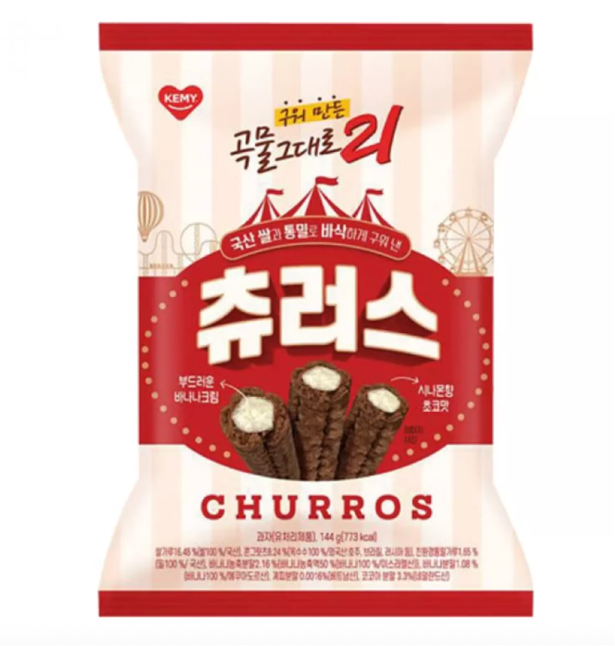 KM 烘烤脆卷 香蕉味 144g | KM Baked Crispy Roll Banana Flavor 144g