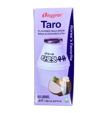 宾格瑞 香芋牛奶 200ml | BINGGRAE Taro Milk Drink 200ml